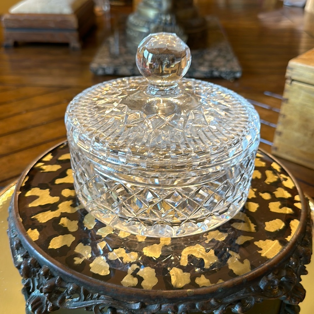 Beautiful Waterford crystal covered dish